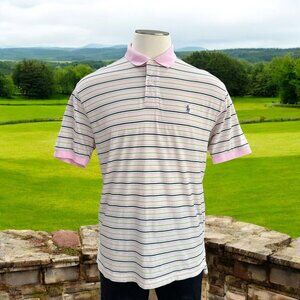 Polo Ralph Lauren Striped Shirt Preppy Y2K Vintage Old Money Aesthetic Large